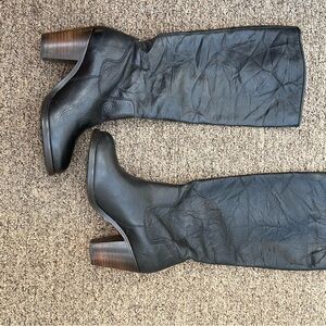 Ariat Size 7.5 M Black Leather Heel Boots Women’s Minimal Wear NICE